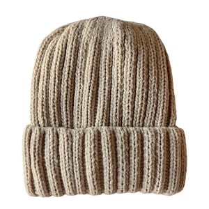 Chunky Knit Hat - Almond