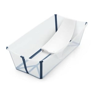Stokke Flexi Bath Support & Bath X-Large Bundle - Translucent Blue