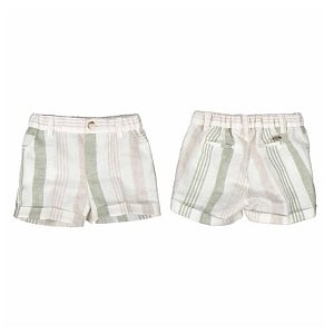 Mayoral Stripe Shorts - Eucalyptus