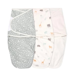 Aden + Anais Wild Prairie Minky 3 Pack Easy Swaddle Wraps