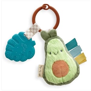 Itzy Pal Plush + Teether - Avocado