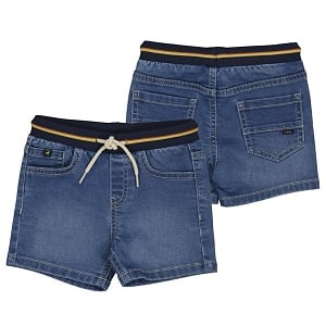 Mayoral Soft Denim Tie Shorts