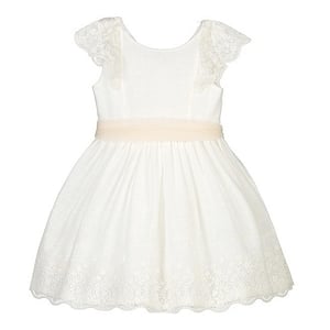 Mayoral White Linen Dress