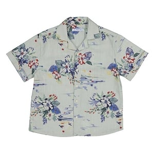 Mayoral Floral Button Up Shirt 