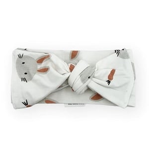 Bamboo Adjustable Bow - Neutral Bunny