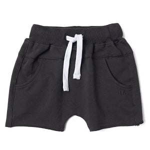 LB Raw Edge Harem Short - Charcoal