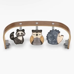 UPPAbaby Mira Bouncer Toy Bar - Forest Fun (Grey / Walnut Wood)