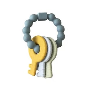 Key Rattle Teether - Slate