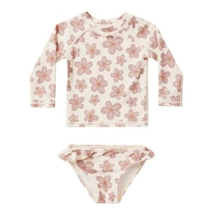 Rylee & Cru Maryn Rash Guard Set - Hibiscus 