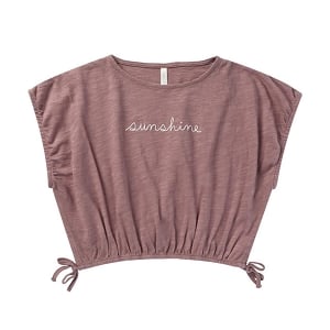 Rylee & Cru Cropped Cinch Tee - Sunshine