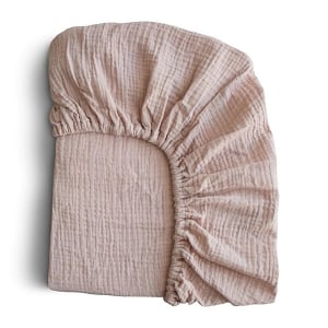 Extra Soft Muslin Crib Sheet - Blush