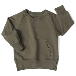 LB Pocket Pullover - Dark Moss