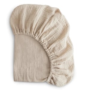 Extra Soft Muslin Crib Sheet - Fog