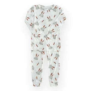 Bamboo Two Piece Toddler Set - Neutral Bunny 