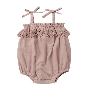 Rylee & Cru Ruffle Romper - Mauve