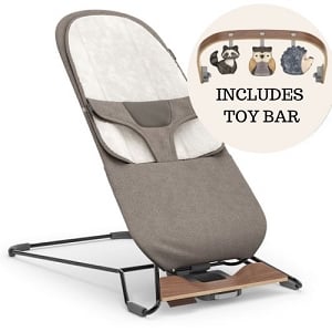 UPPAbaby Mira 2-in-1 Bouncer + Toy Bar Bundle - Wells / Forest Friends