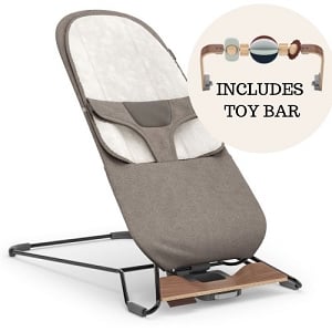 UPPAbaby Mira 2-in-1 Bouncer + Toy Bar Bundle - Wells / Wonder Wheel