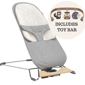 UPPAbaby Mira 2-in-1 Bouncer + Toy Bar Bundle - Stella / Forest Friends 