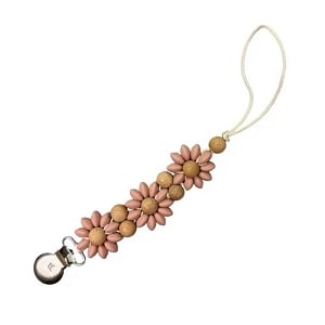Olivia Paci/Toy Clip Beech Wood & Silicone - Misty Rose