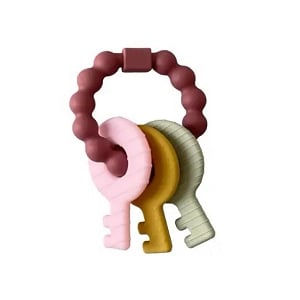 Key Rattle Teether - Mauve