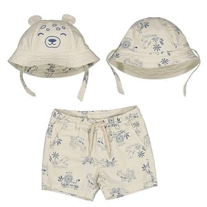 Mayoral Safari Shorts & Bucket Hat
