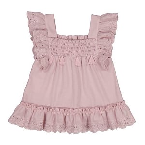Mayoral Loose Ruffle Shirt - Mauve