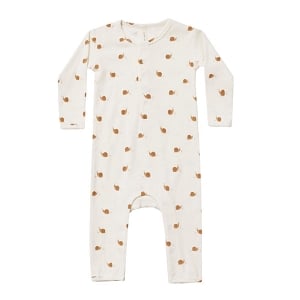 Quincy Mae Ribbed Baby Jumpsuit - Snails