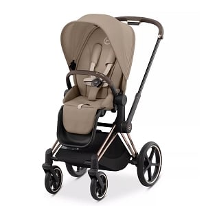 Cybex Priam 4 Stroller - Brown/Rose Gold/Cozy Beige