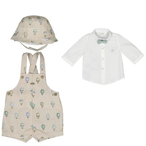 Mayoral Overall Set with Hat - Hot Air Balloons
