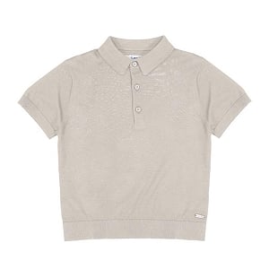  Mayoral Knit Polo Shirt - Beige