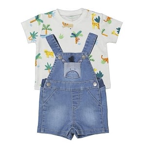Mayoral Overall + Shirt Set - Safari