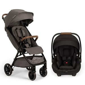 Nuna TRVL lx & Pipa Aire RX Infant Car Seat + RELX Base - Granite/Caviar