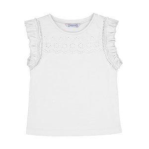Mayoral Ruffle Tank Top - White