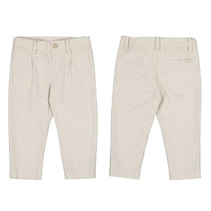  Mayoral Stripe Dressy Linen Pants 