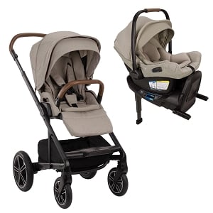 Nuna Pipa Aire RX Infant Car Seat + RELX Base & Mixx NEXT Stroller + Ring Adapter Bundle - Hazelwood