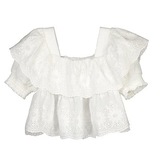 Mayoral Lace Blouse - White
