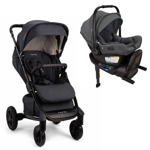 Nuna Pipa Aire RX Infant Car Seat + RELX Base & TAVO Next Stroller Bundle - Ocean 
