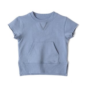 LB Raw Edge Crewneck - Sky Blue