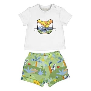  Mayoral Safari Shirt & Shorts Set 