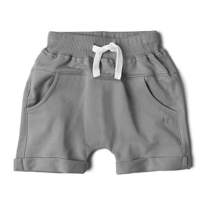 LB Baja Raw Edge Harem Short - Hazy Grey