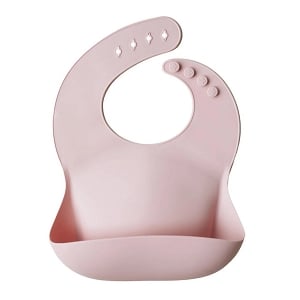 Silicone Baby Bib - Blush