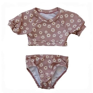 Short Sleeve Bikini Set - Daisy Dream