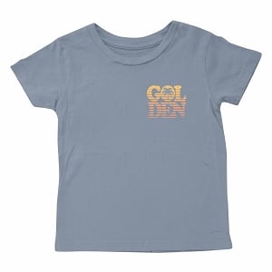 Golden Tee Shirt - Faded Navy