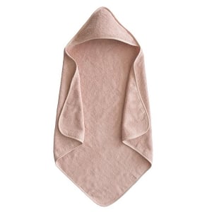 Organic Cotton Baby Hooded Towel - Blush