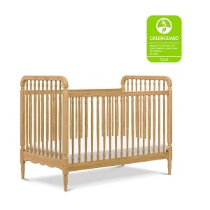 Liberty 3-in-1 Convertible Spindle Crib with Toddler Bed Conversion Kit - Honey