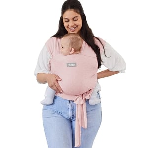 Moby Easy-Wrap Carrier by Petunia Pickle Bottom - Rose Quartz Eyelet