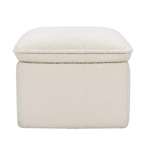 Babyletto Cali Storage Ottoman in Boucle - Ivory Boucle