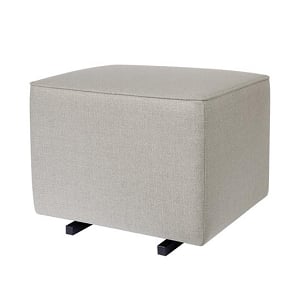 Babyletto Kiwi Gliding Ottoman - Performance Grey Eco-Twill