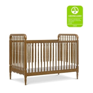 Liberty 3-in-1 Convertible Spindle Crib with Toddler Bed Conversion Kit - Natural Walnut