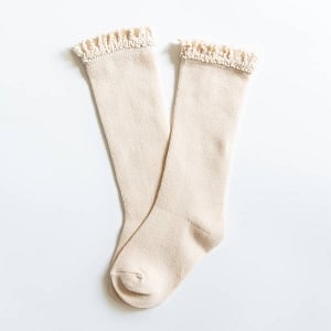 Knee High Lace Socks -Vanilla Cream